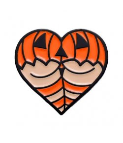 Pins Coeur Citrouille