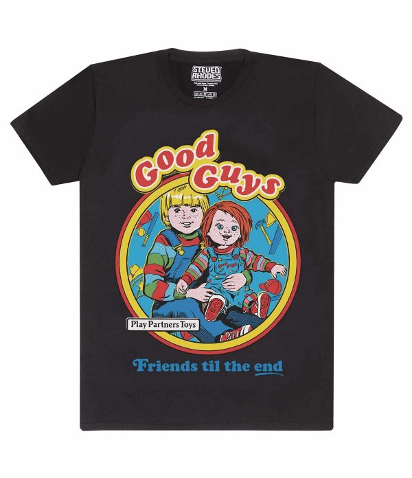 T shirt Steven Rhodes X Chucky Good Guys Freaky Pink