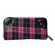 Portefeuille Menottes Tartan Rose