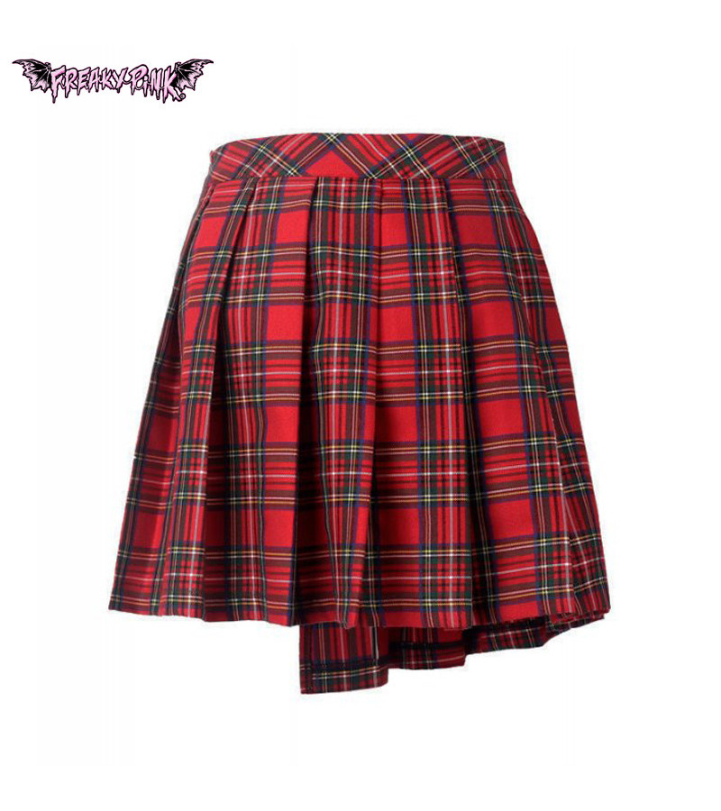 Jupe Ecossaise Rouge Epingle A Nourrice