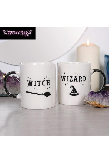 Witch And Wizard Set Of Mugs