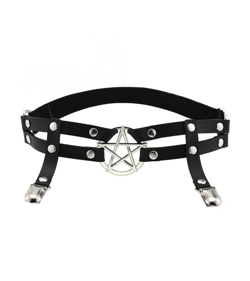 Jarretière Pentacle Noire