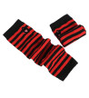 Red And Black Small Stripes Arm Warmers