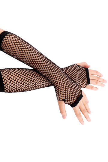 Fishnet Black Arm Warmers