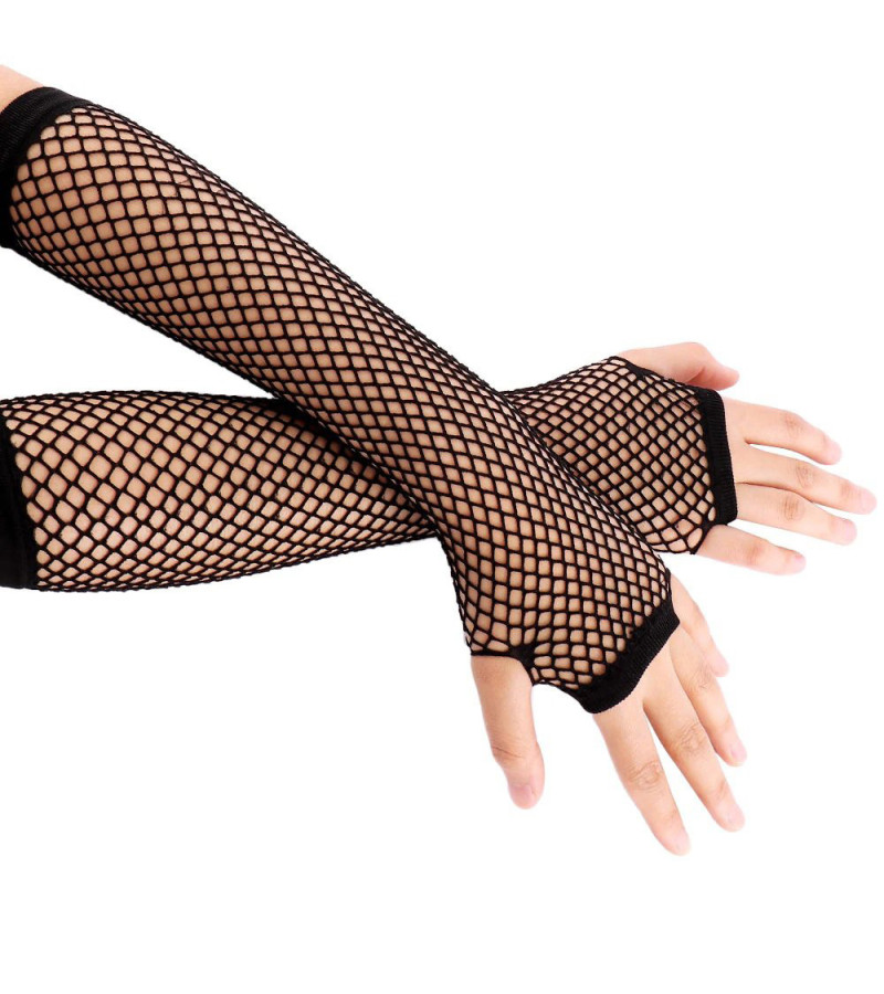 Fishnet Black Arm Warmers