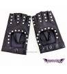 Mitaines Simili Cuir Noir Avec Studs