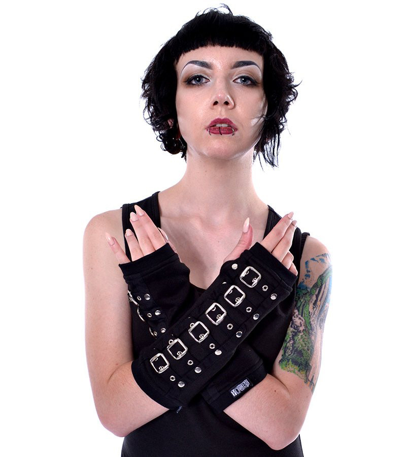 Arm Warmers Boucles De Ceintures Noirs