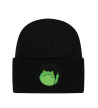 Frog Off Black Beanie