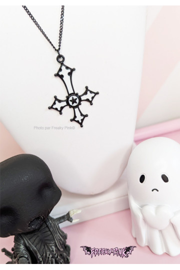 White Inverted Cross