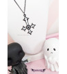 Collier Croix Inversée Blanche
