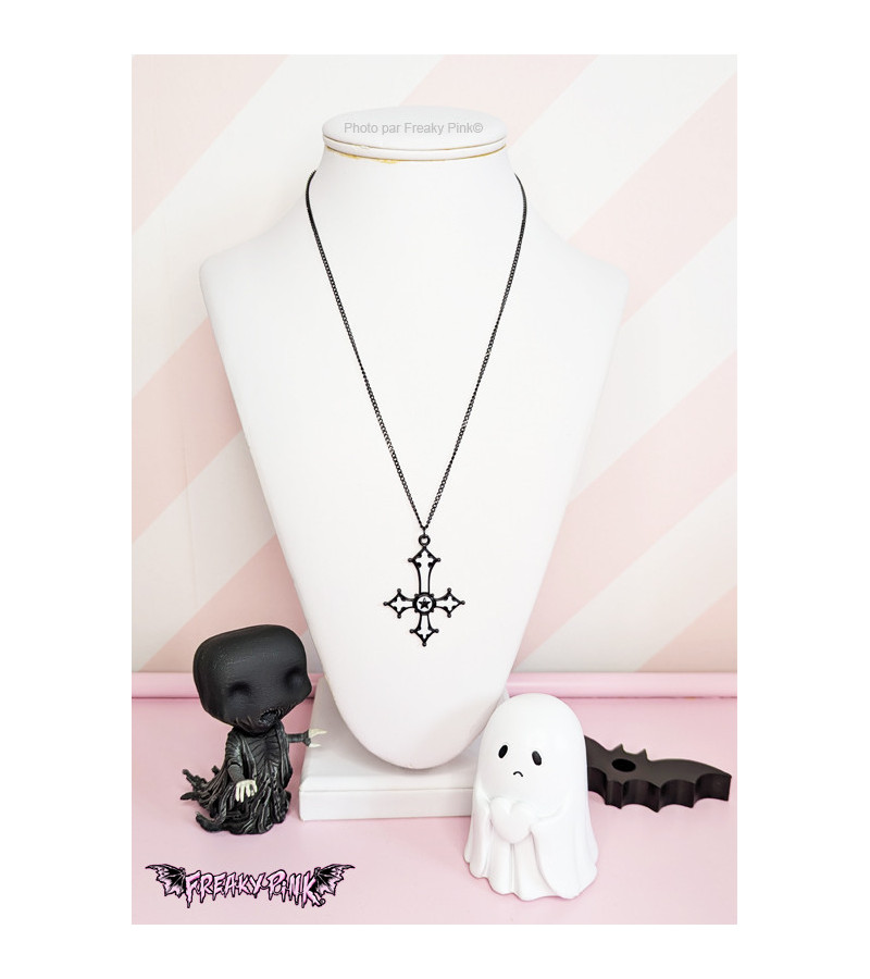 White Inverted Cross