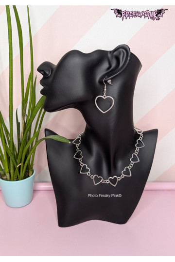 Collier Ras Du Cou Coeurs