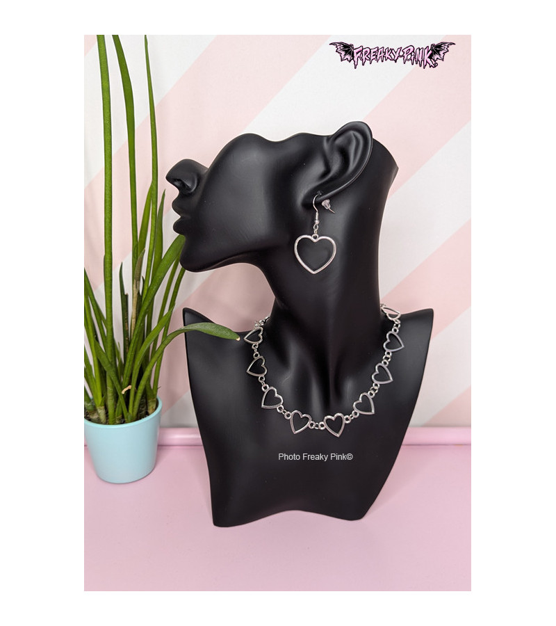 Collier Ras Du Cou Coeurs