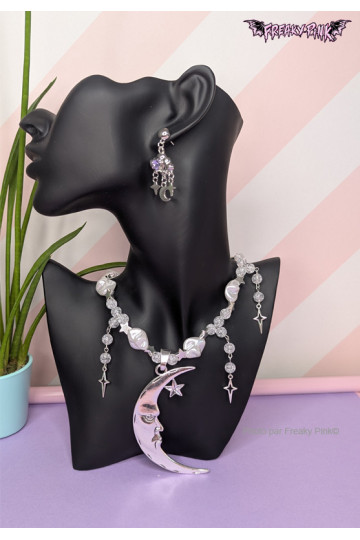Collier Lune Etoiles