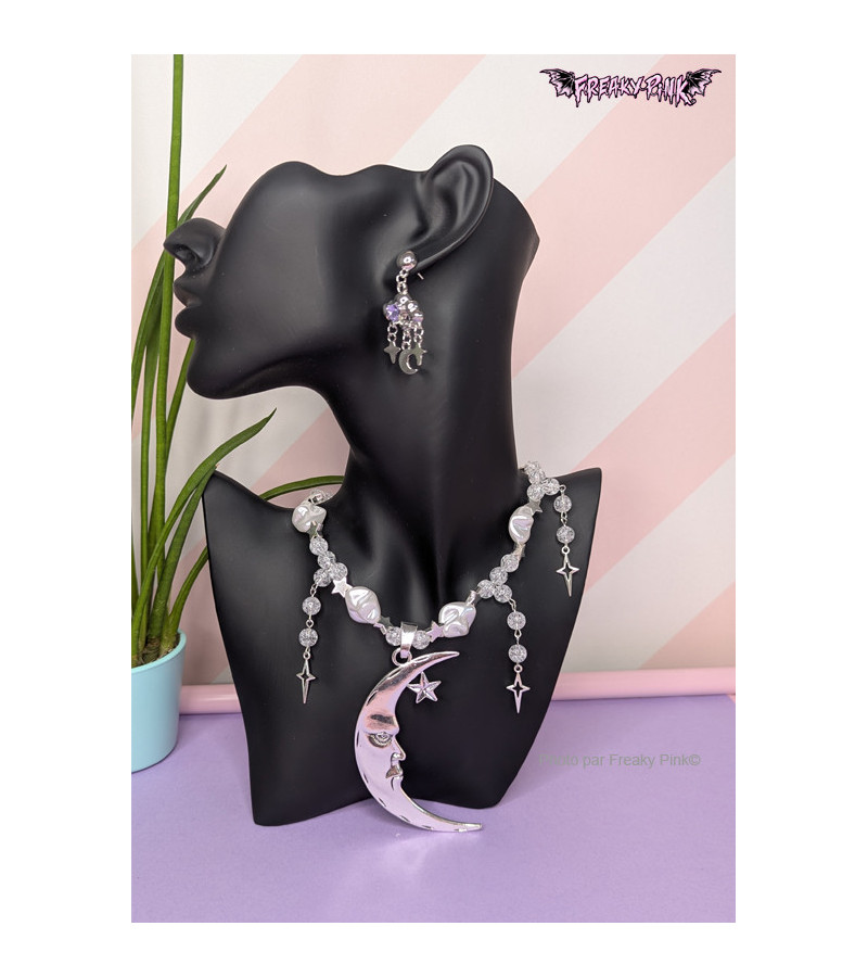 Collier Lune Etoiles