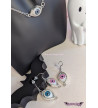 Blue Eyes Earrings Stainless Steel Clasp Freaky Pink