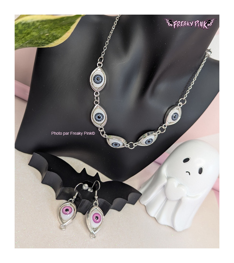 Collier Yeux Bleus