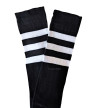 Chaussettes Noires 3 Bandes Blanches