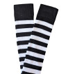 Chaussettes Rayées Noires Blanches
