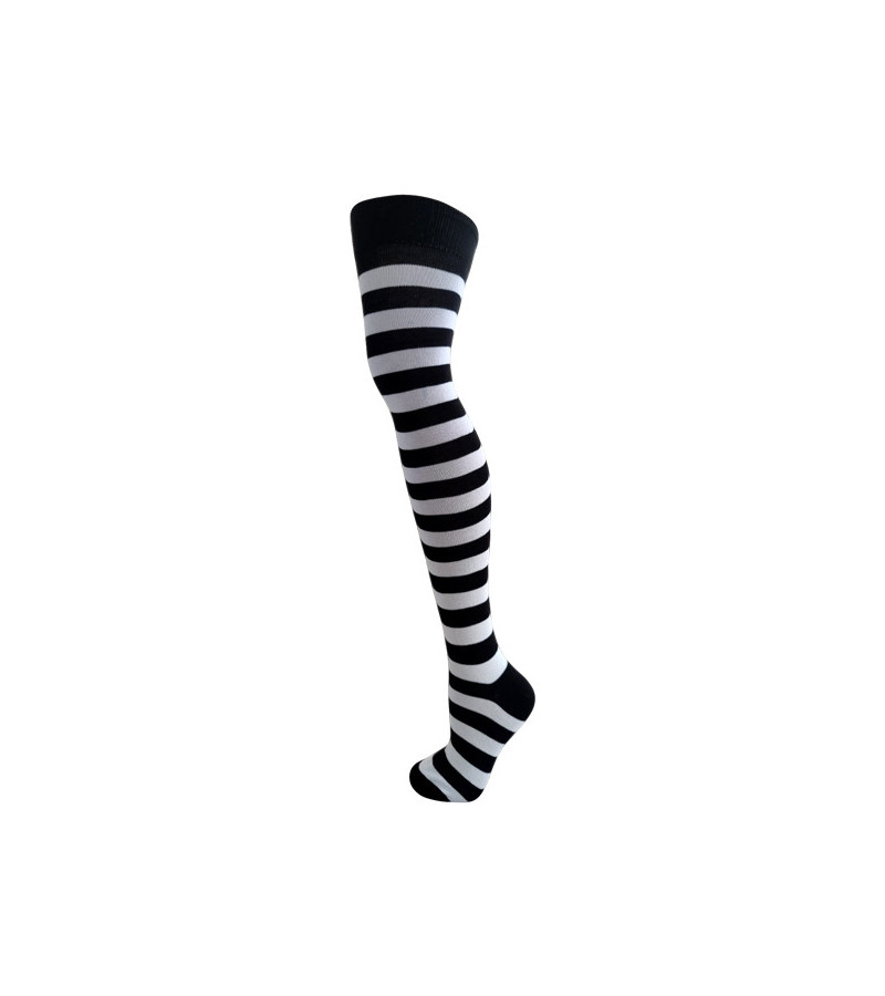 Black And White Striped Socks