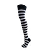 Chaussettes Rayées Noires Blanches