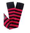 Chaussettes Rayées Noires Rouges