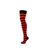 Chaussettes Rayées Noires Rouges