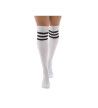 White Socks With 3 Black Stripes