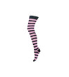 Chaussettes Rayées Noires Roses