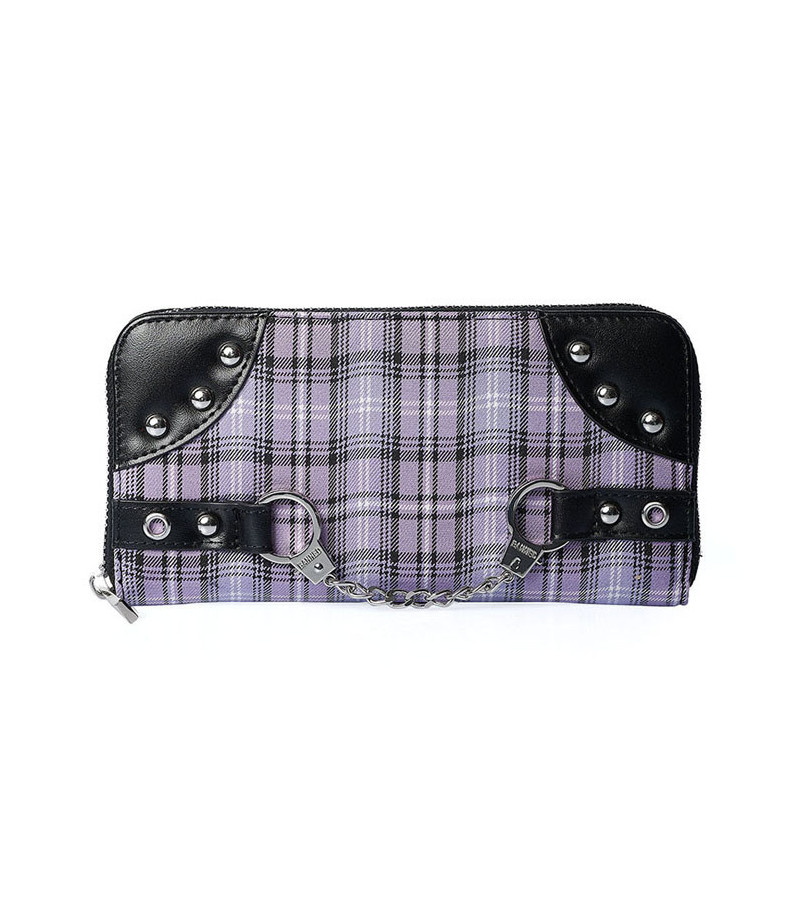 Portefeuilles Tartan Violet Et Menottes