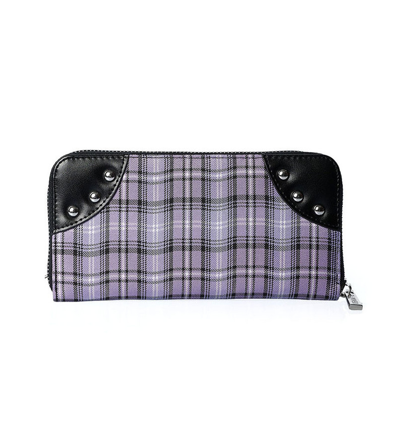 Portefeuilles Tartan Violet Et Menottes