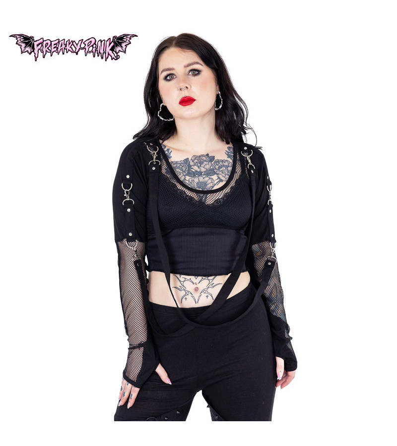 Morena Black Mesh Gothic Shrug