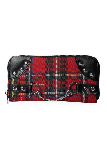 Portefeuilles Tartan Rouge Et Menottes