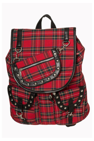Sac à Dos Tartan Rouge
