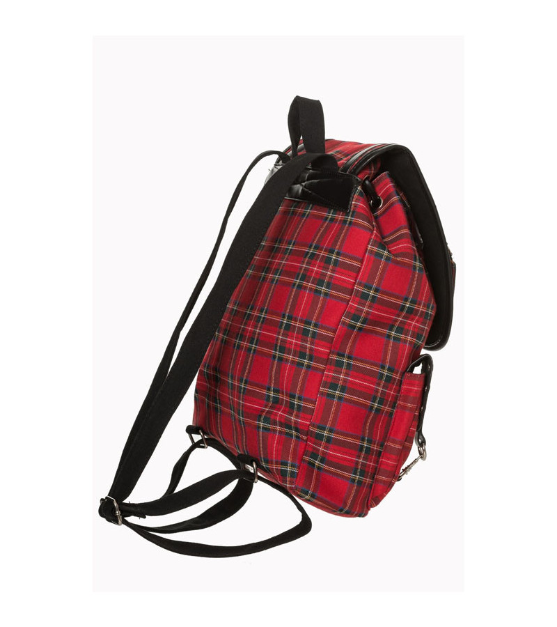 Sac à Dos Tartan Rouge