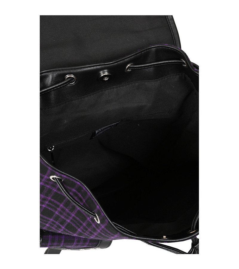 Purple Tartan Backpack