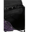Sac à Dos Tartan Violet Noir