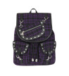 Sac à Dos Tartan Violet Noir