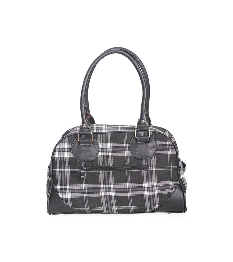 Sac à Main Tartan Gris Warren