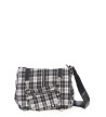 Black White Tartan Small Shoulder Bag