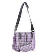 Lilac Tartan Small Shoulder Bag