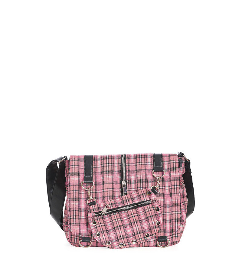 Sac Tartan Rose Petit Format