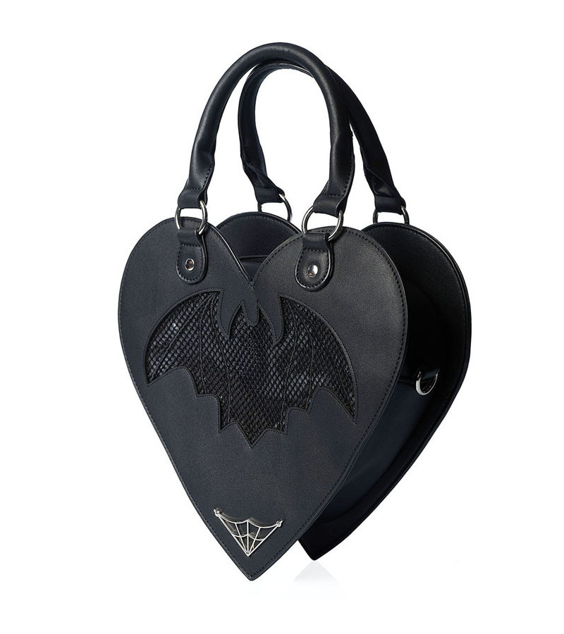 Black Heart Handbag