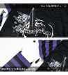 Asymmetry Skull T-Shirt Violet Noir ACDC RAG