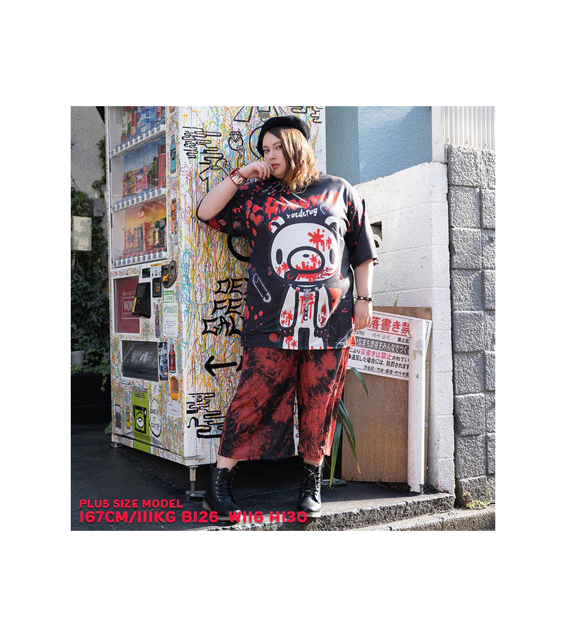 Dark Gloomy Bear Oversized ACDC RAG Tee