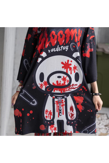 T-shirt Dark Gloomy Bear Oversized ACDC RAG