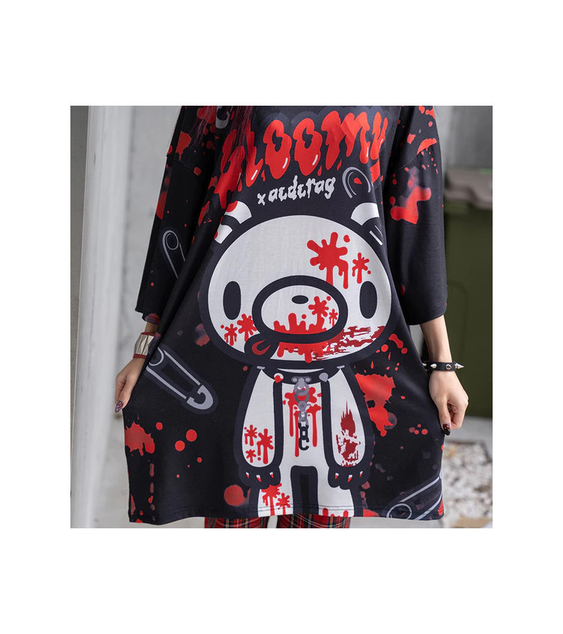 T-shirt Dark Gloomy Bear Oversized ACDC RAG