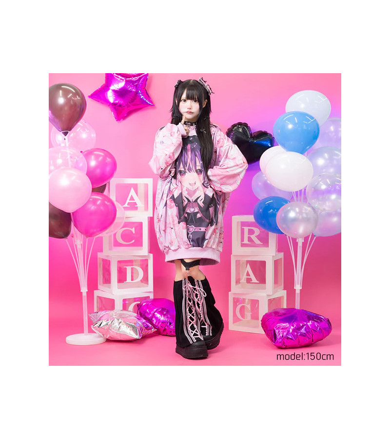 Pink Love Girl Hoodie ACDC RAG