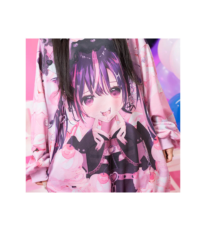 Pink Love Girl Hoodie ACDC RAG