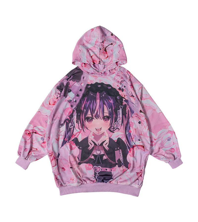 Pink Love Girl Hoodie ACDC RAG